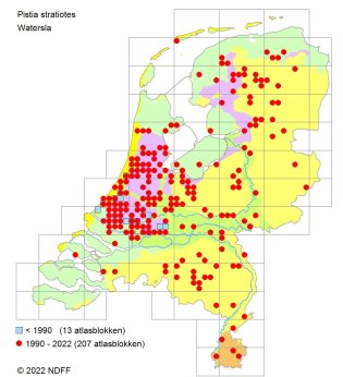 Verspreiding Watersla over Nederland