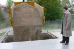 Figure 5. Delivery of Ukrainian reed pellets for test firing at the municipal heating plant in Marum, The Netherlands in spring 2013.